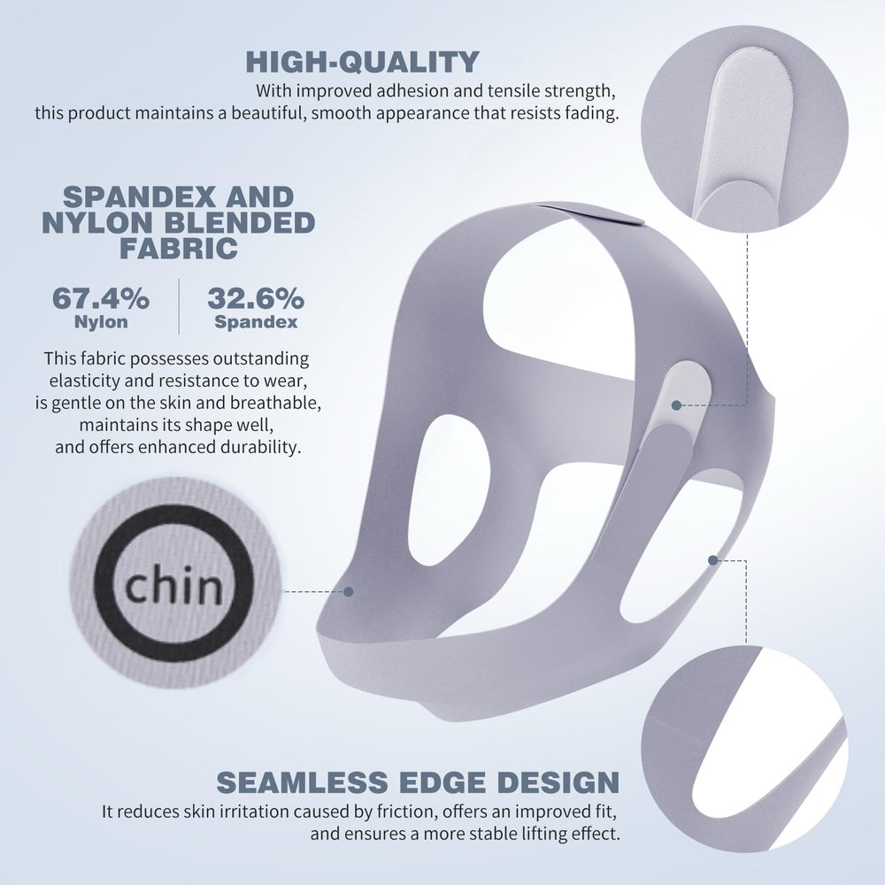 OHALEEP chin strap for sleep comfort and reduced vibration during airflow.