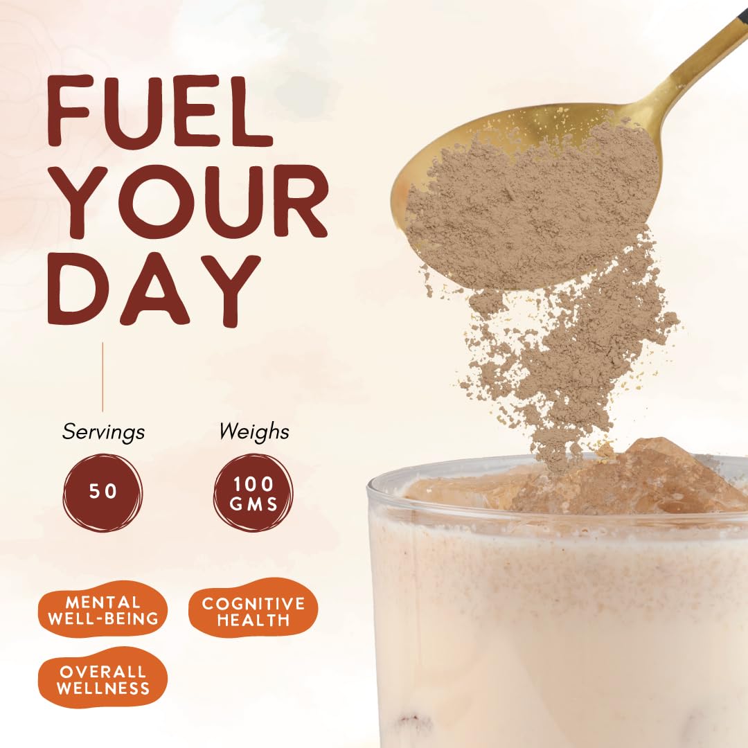 Ohana Lion’s Mane powder scoop image for easy daily dosage.