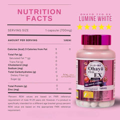OhayoTYO EX Lumine White Glutathione capsules ready for daily use
