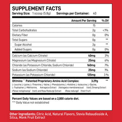Oh!mino BCAAs + EAAs tropical scoop highlights complete amino acid profile for athletes