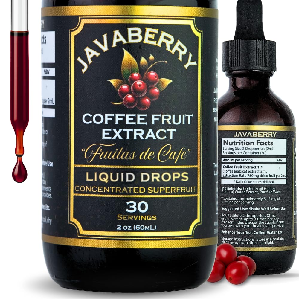OhmYes Javaberry bottle front view in glass packaging for freshness