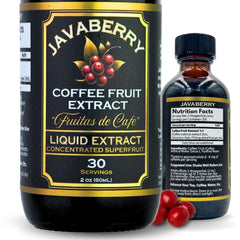 OhmYes Javaberry bottle front with pour top for easy daily mixing.