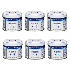 Ohta's Isan Antacid Powder can front in six-pack, may help ease occasional heartburn.