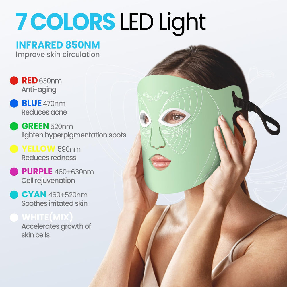 Oiameen LED mask offers three modes for customizable at-home sessions.