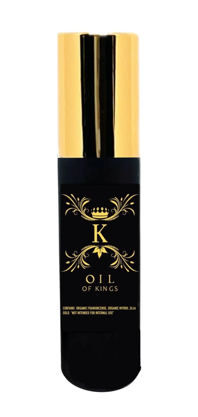 Oil Of Kings frankincense-myrh roll-on 10ml for on-the-go relaxation.