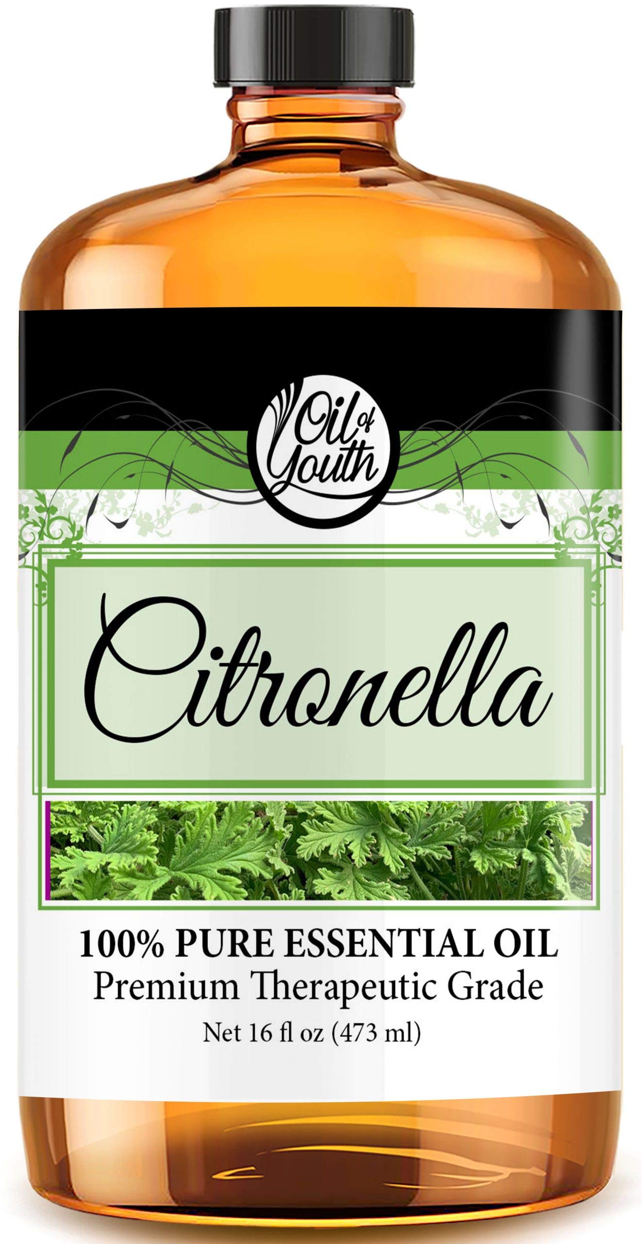 Oil of Youth citronella bottle 16oz ideal for diffusers and blends.