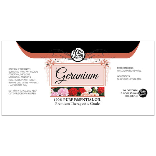 Oil of Youth Geranium oil diffuser setup promoting calming ambience in living spaces.