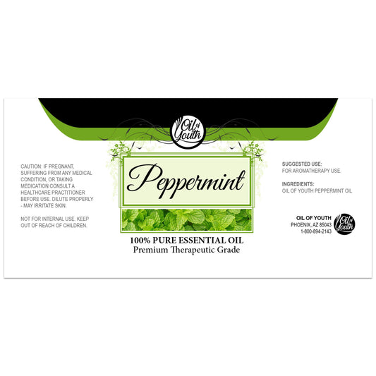Oil of Youth Peppermint Oil diffuser use for invigorating, fresh ambience