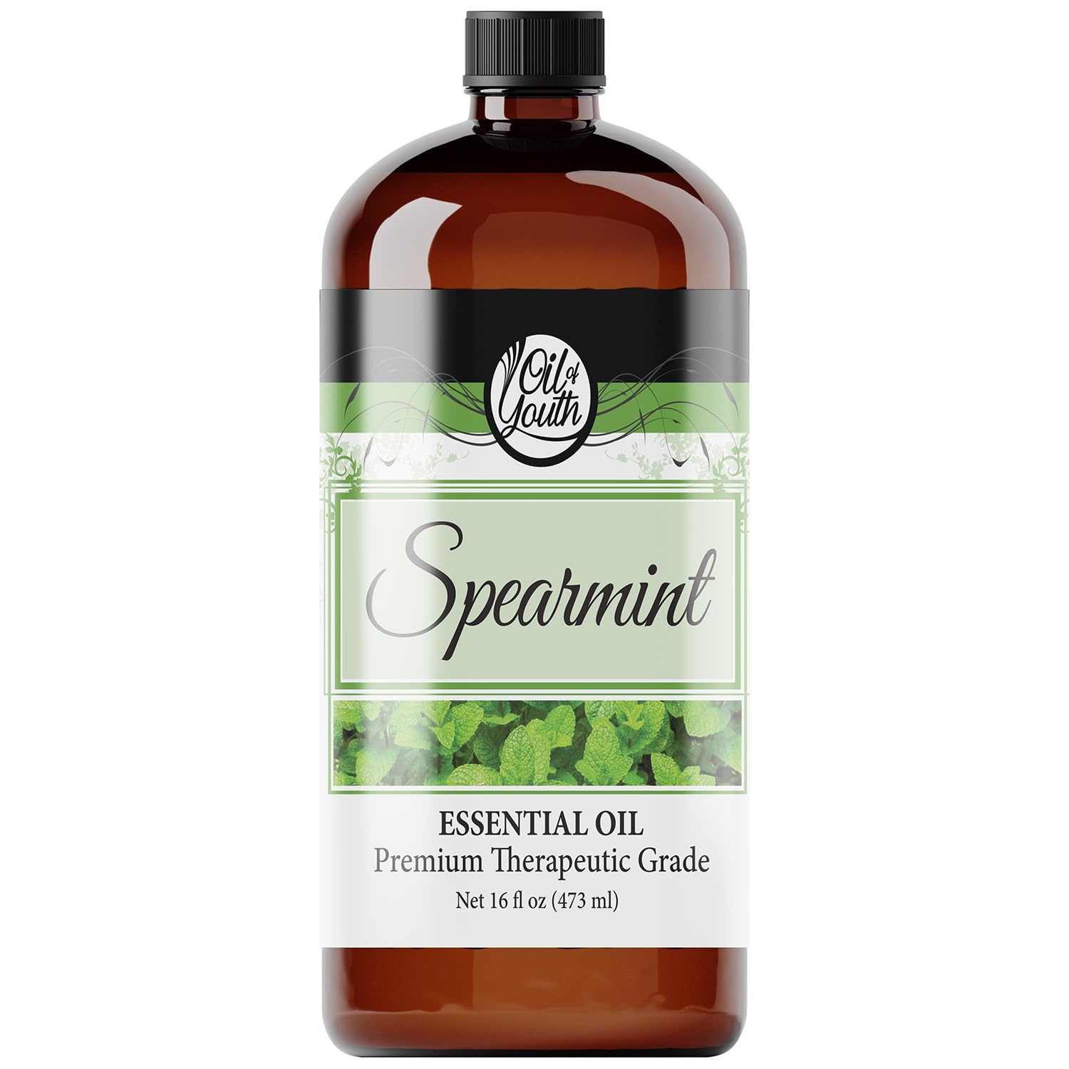 Oil of Youth Spearmint bottle 16oz ready for diffuser use and storage