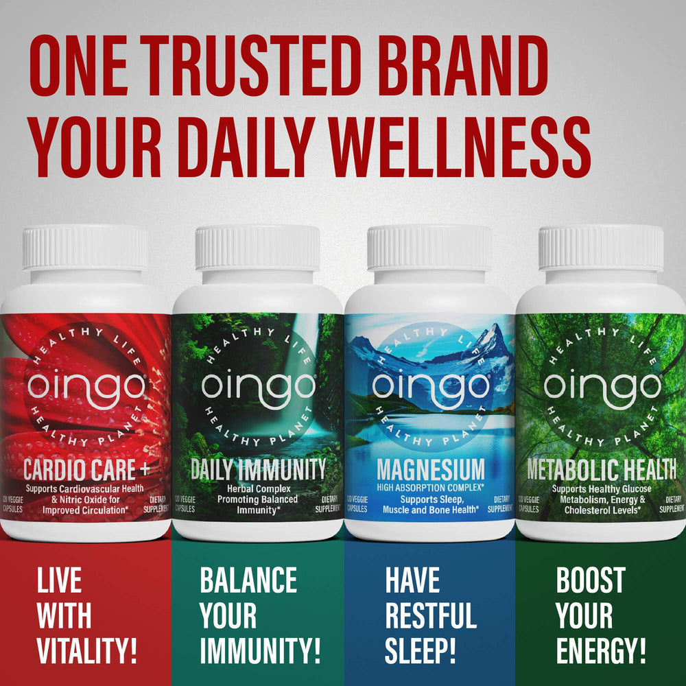 Oingo Cardio Care+ lifestyle-ready packaging inviting daily use during activities.
