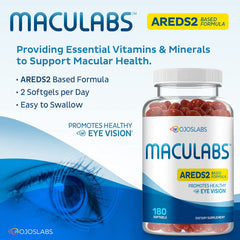 OjosLabs AREDS2 formula bottle showcasing macular health support