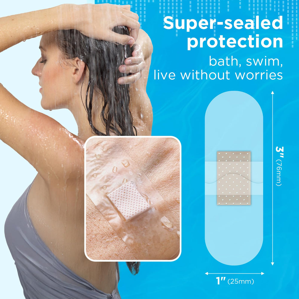 OK TAPE breathable sheer bandages stay comfortable while moving with the skin.