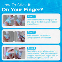 OK TAPE bandages stay securely in place during active work or play.