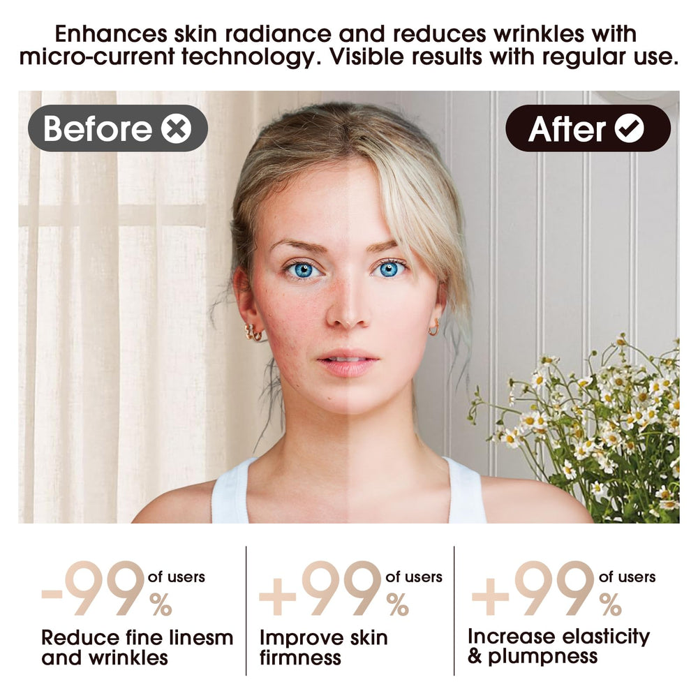 Okahila Massager shows three LED color modes for skincare