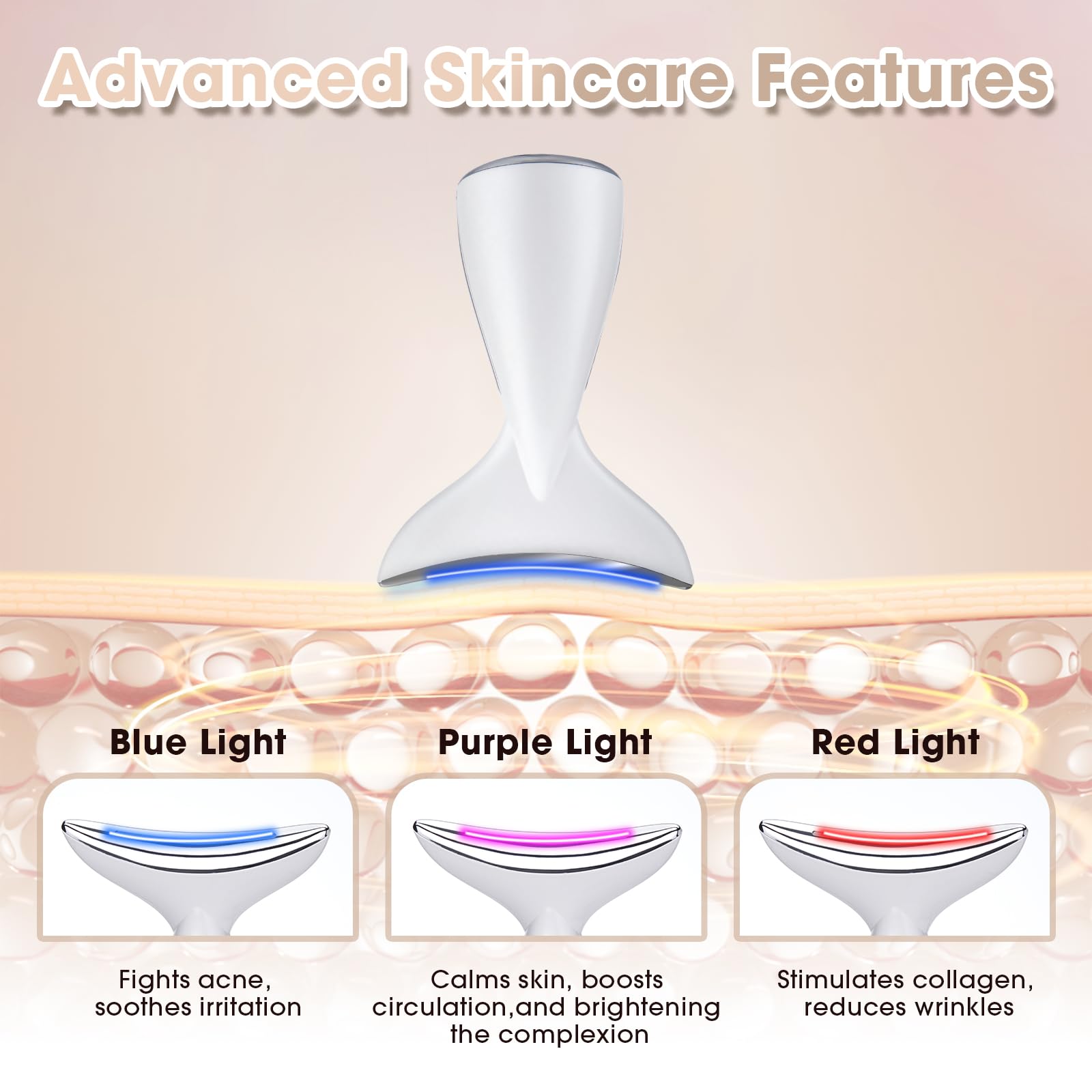 Okahila Massager ergonomic head glides smoothly for comfortable use