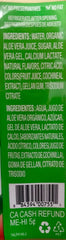 OKF Watermelon Aloe Vera King Drink label shows organic ingredients.