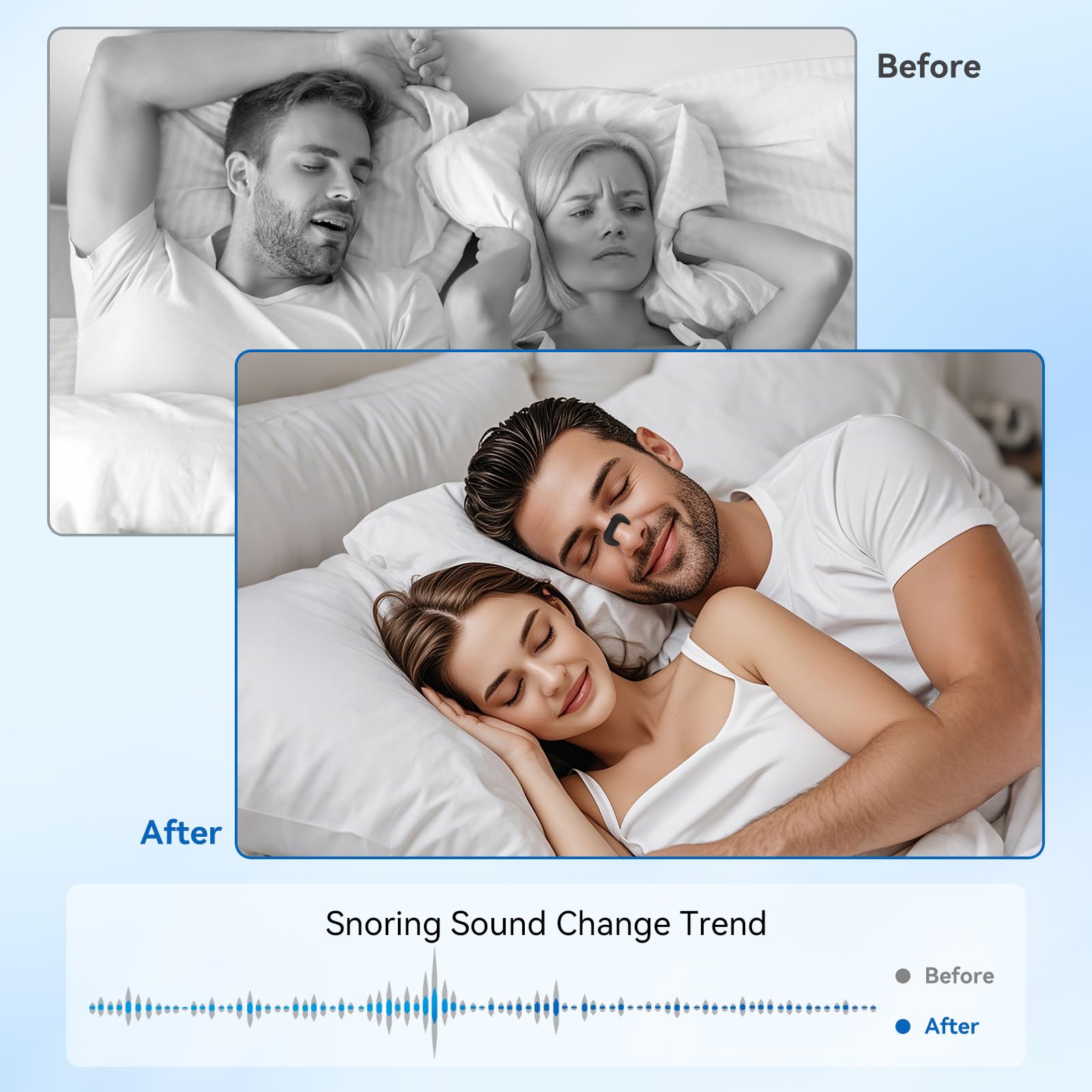 Okica nasal strips feature odorless silicone and a reusable design for comfort.