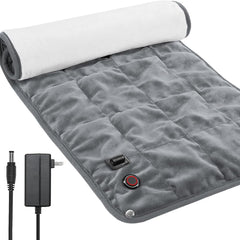 OKK weighted heating pad full-body on couch provides comforting warmth for relaxing muscles