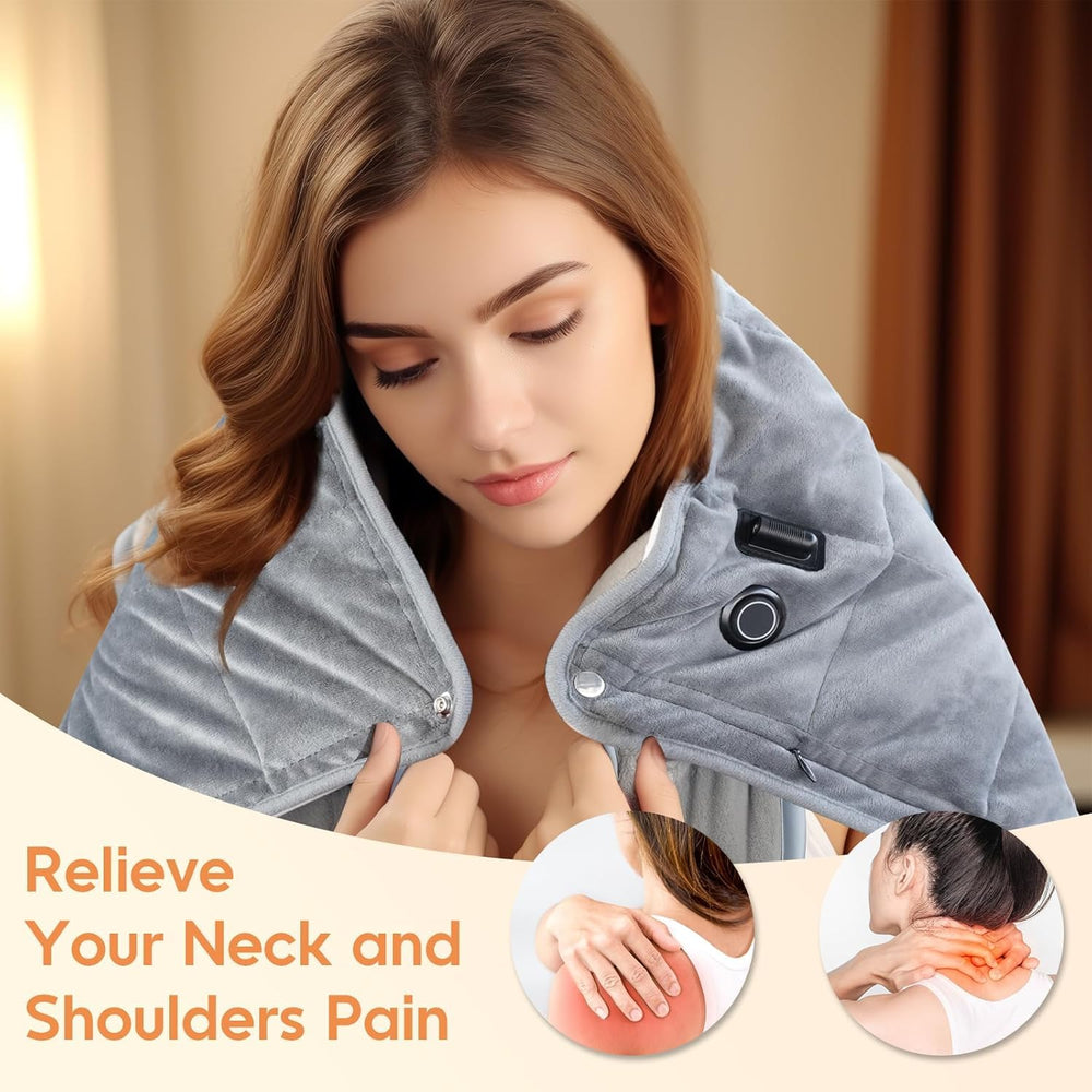 OKK weighted heating pad three heat levels with clear indicators provide personalized comfort
