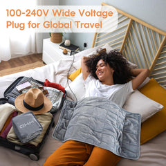OKK weighted heating pad machine-washable cover ensures easy cleaning and care