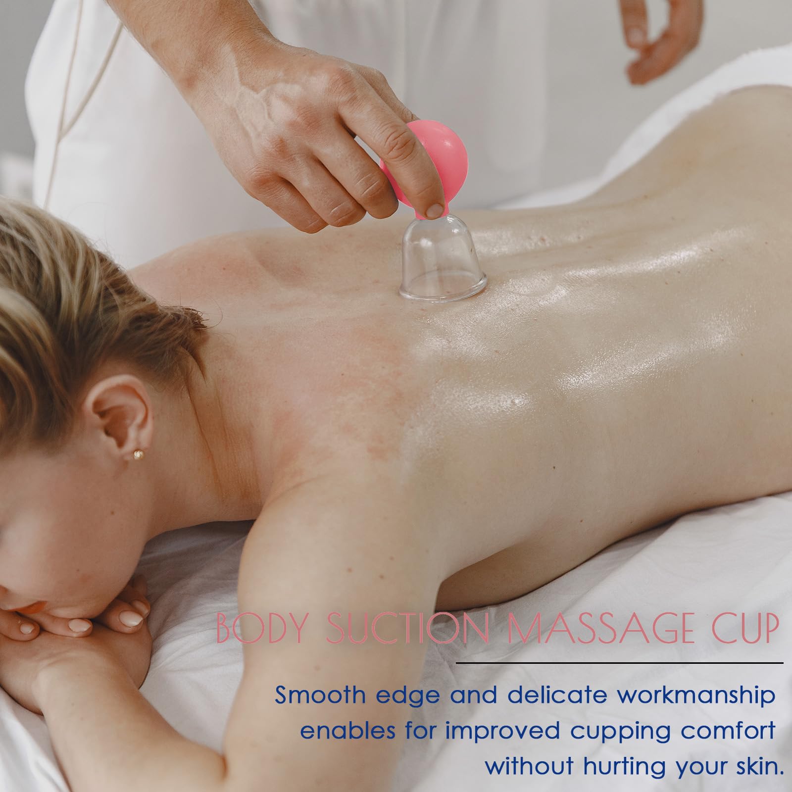 Okmaba four-size cupping set highlighting comfortable grip and safe use.