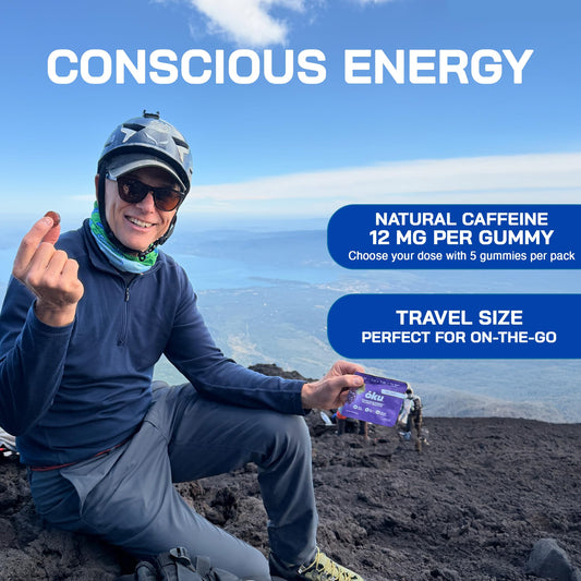 OKU functional energy chews travel pack ideal for commutes and flights.