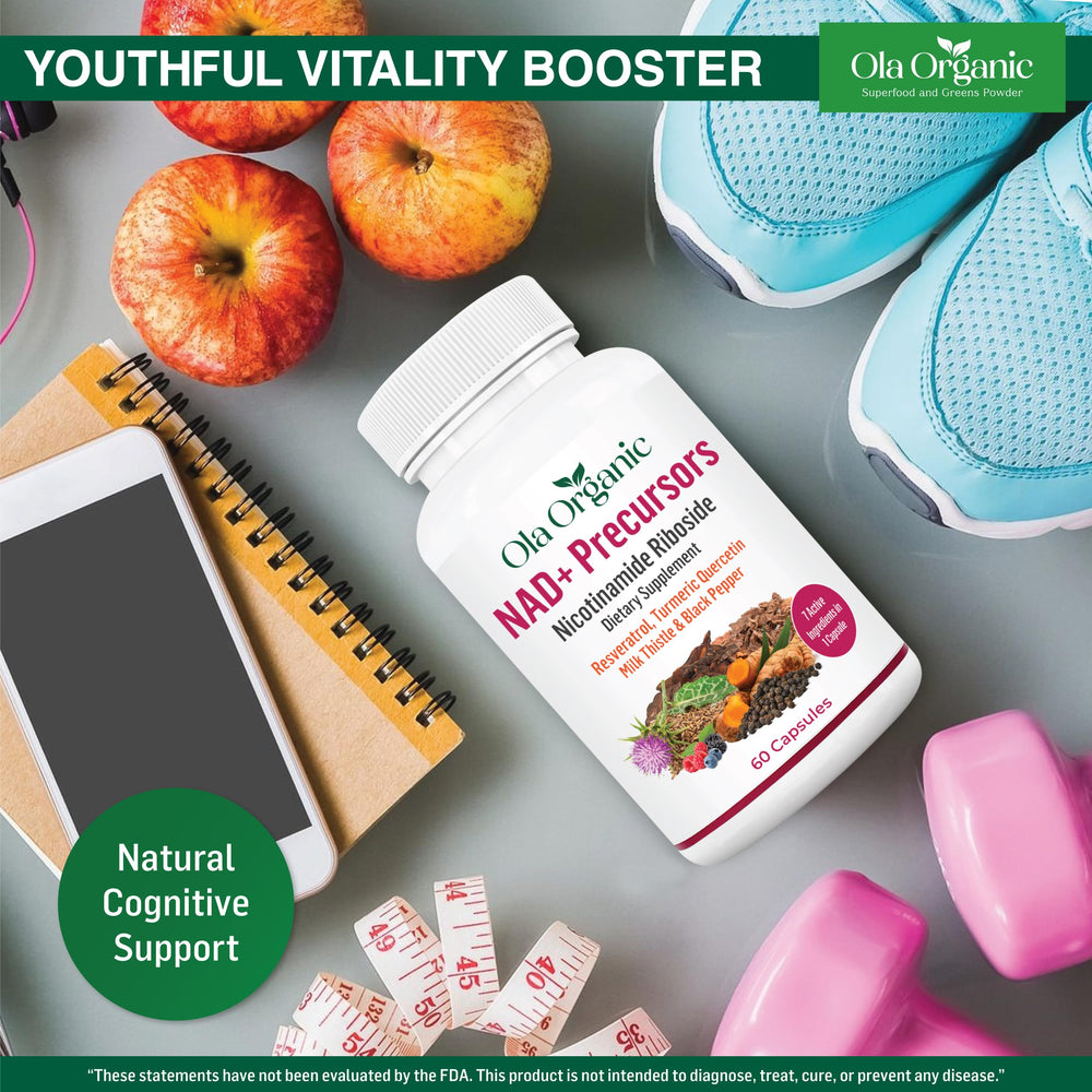 Ola Organic NAD+ Plus third-party testing seal indicating trusted quality