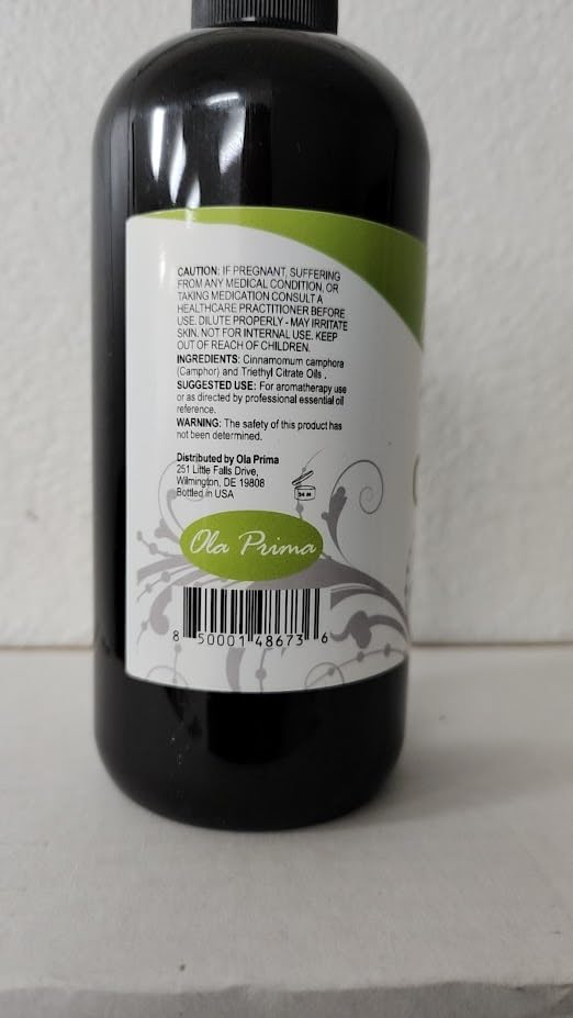 Ola Prima Camphor oil supports spa-like aromatherapy at home.