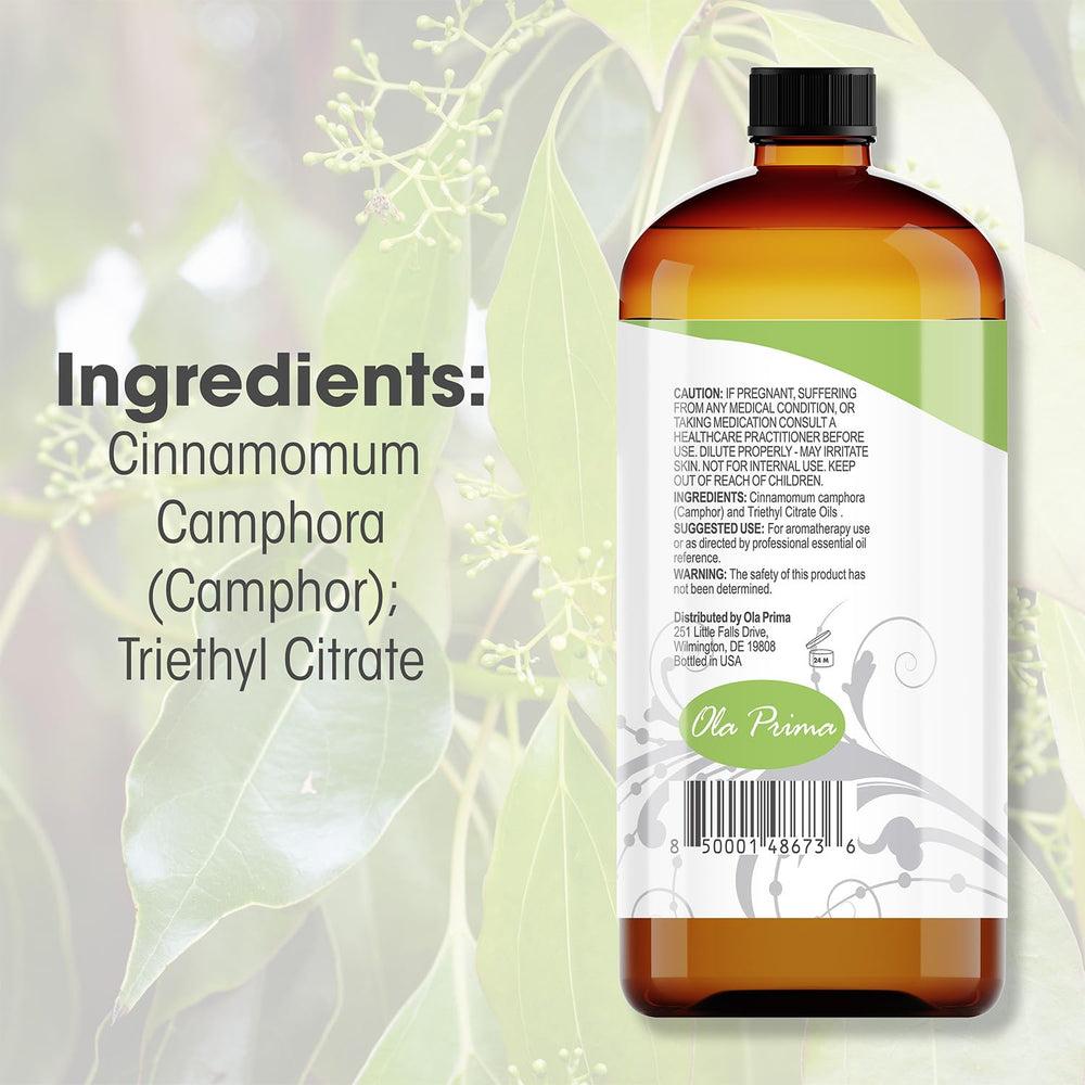 Ola Prima Camphor oil in the diffuser creates a relaxing ambiance.
