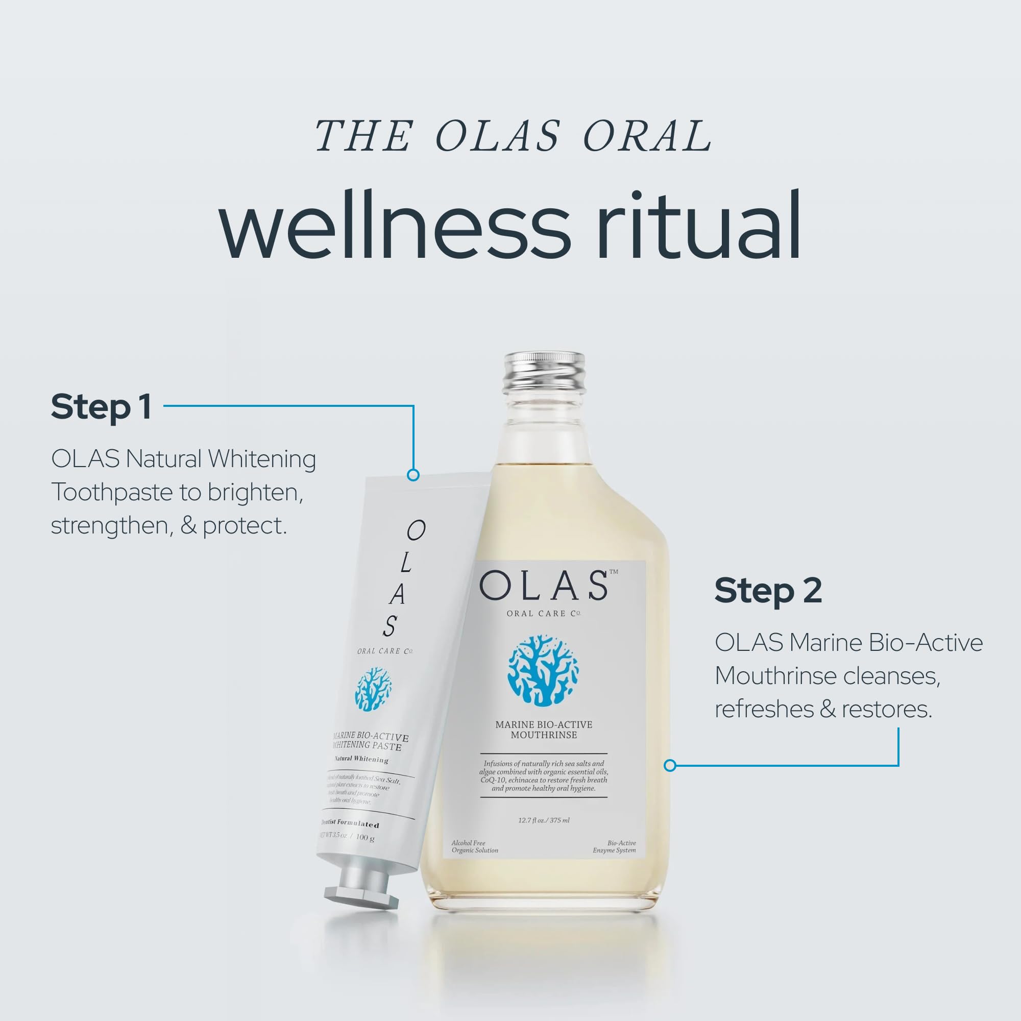 Olas travel-size bottle offers on-the-go fresh breath.