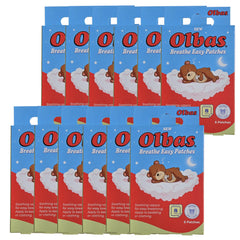 Olbas Breathe Easy Patches packaging shows natural relief for kids' congestion.