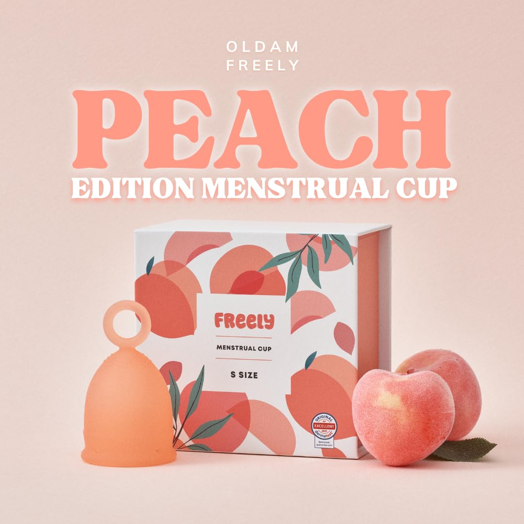 Oldam Freely menstrual cup insertion guidance showing comfortable fit