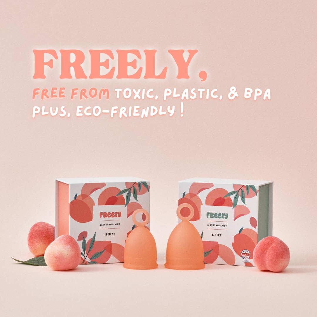 Oldam Freely menstrual cup compact packaging for on-the-go storage