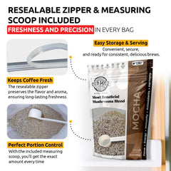 OldSoul 14-ounce pack beside scoop for easy measurement