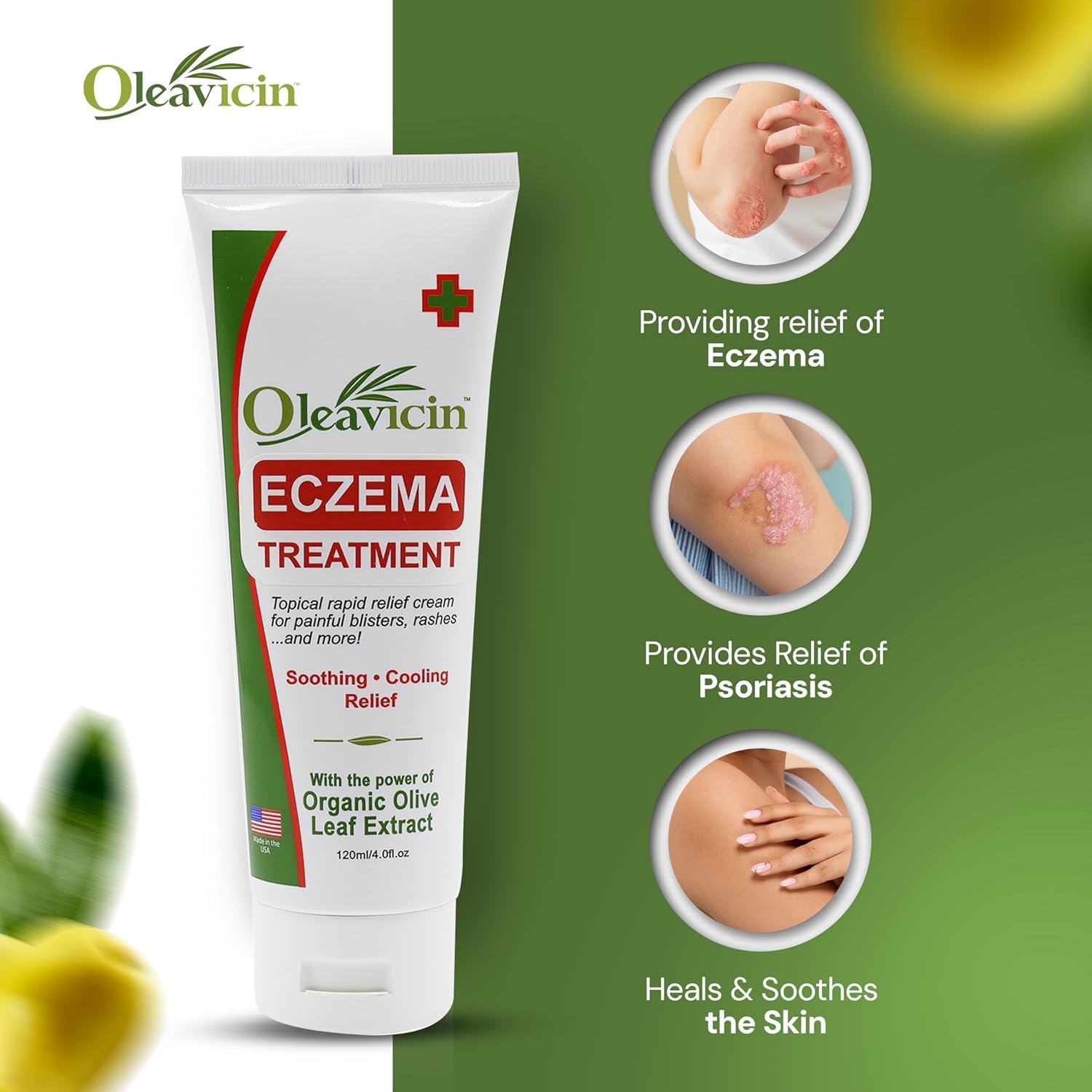 Oleavicin fast-absorbing texture suggests immediate relief without stickiness.
