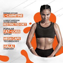 OLIMP L-Carnitine 1500 ingredients panel close-up emphasizing purity.
