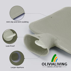 OliviaLiving safety cap ensures secure closure for safe storage.
