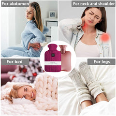 OliviaLiving hot water bottle 2l BS 1970 safety standard label