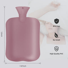 OliviaLiving hot water bottle 2l wide-mouth design easy filling