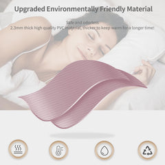 OliviaLiving bottle in bed illustrating long-lasting warmth through the night.
