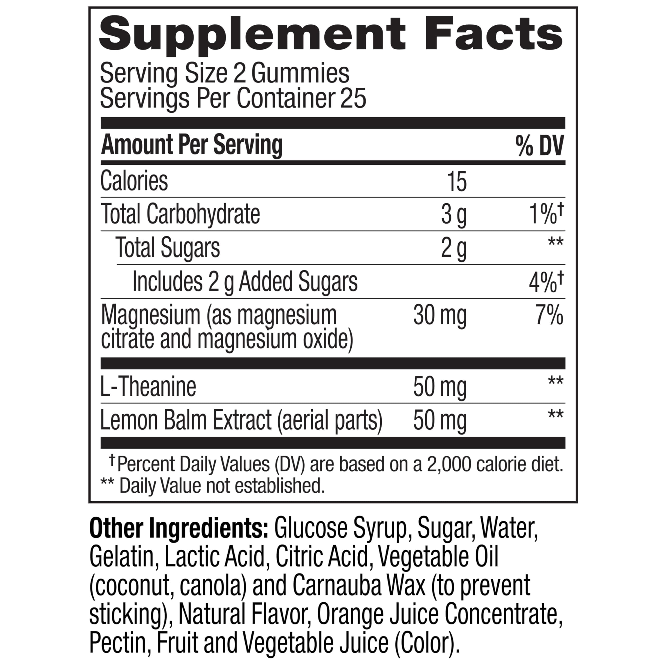 OLLY Kids Chillax gummies show a child-friendly serving size for daily use.