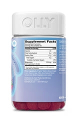 OLLY Relaxing Magnesium Gummies bottle being poured for simple daily intake