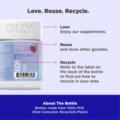OLLY Relaxing Magnesium Gummies package front with 120 gummies and brand name