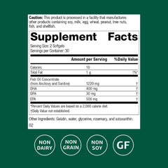 Olprima EPA|DHA omega-3 softgels close-up highlighting easy daily intake.
