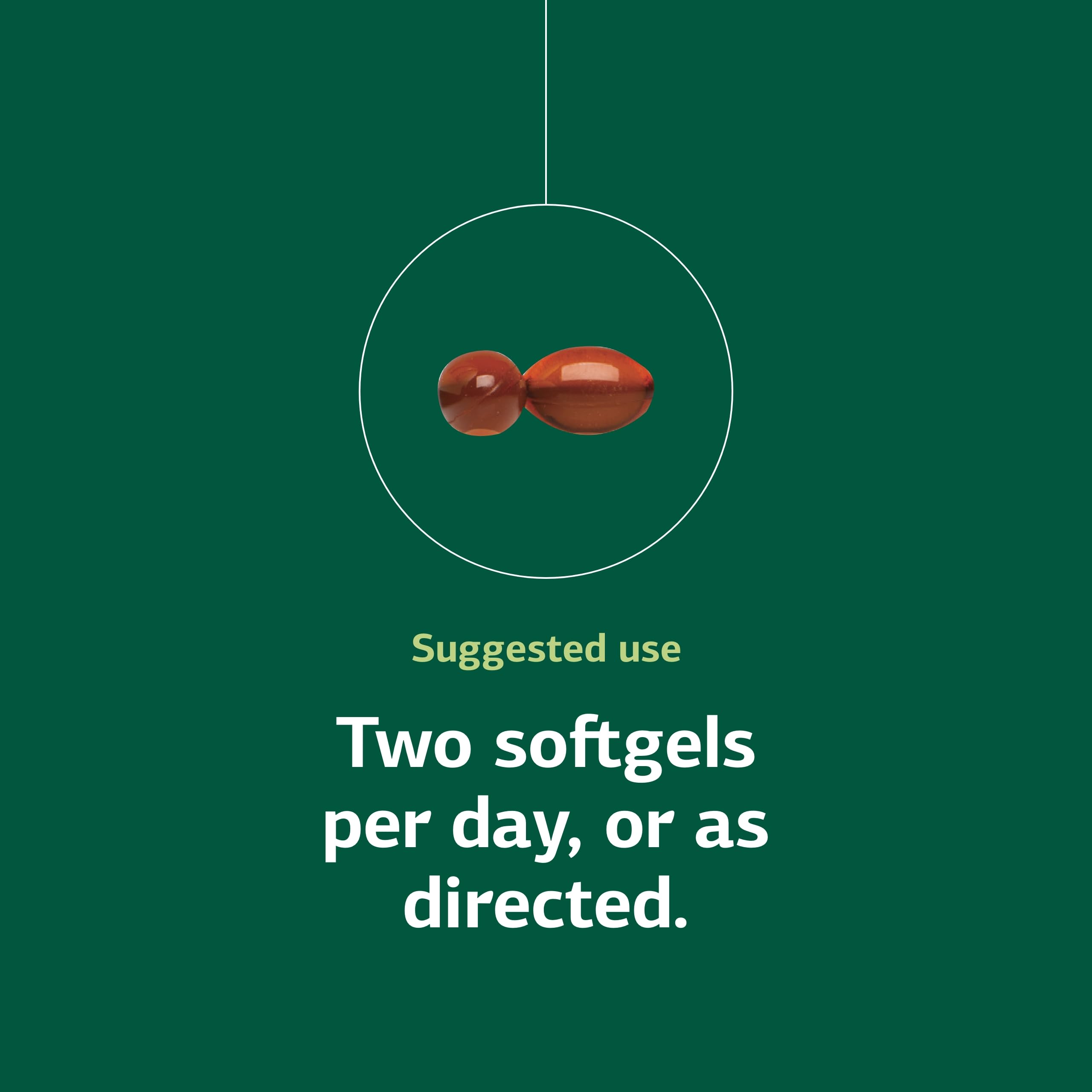 Close-up of Olprima softgels conveys premium quality and easy swallow.