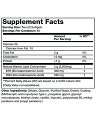 Olympian Labs Enteric Omega-3 softgels provide reduced burp feel and Norwegian fish origin.