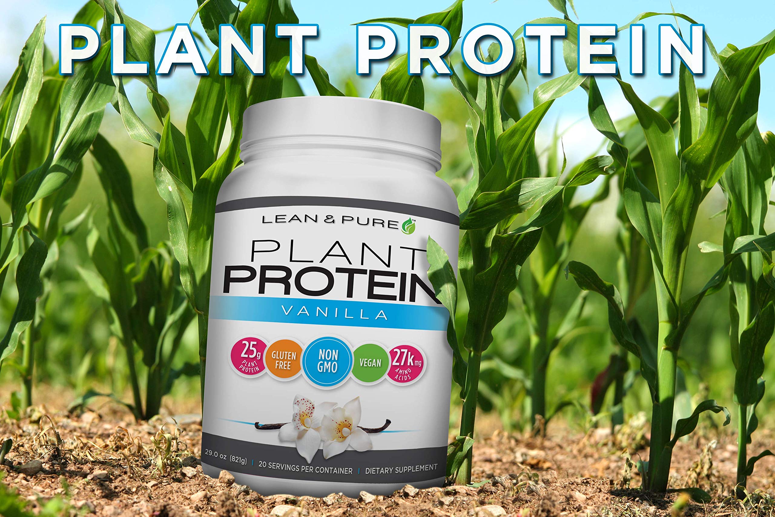 Lean & Pure Vanilla powder mixes smoothly for quick shakes.