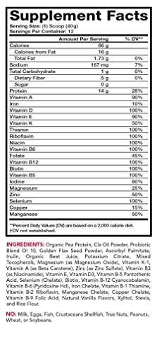 Pouring Olympian Labs Pure Smoothie Mix into a glass for a quick protein boost