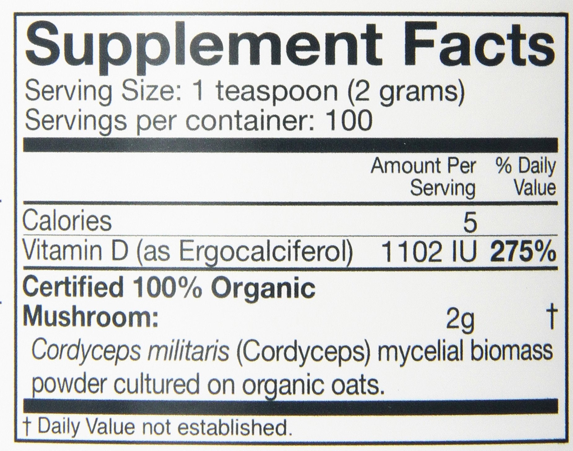 Om Mushroom Superfood Cordyceps powder in a shake for sustained energy
