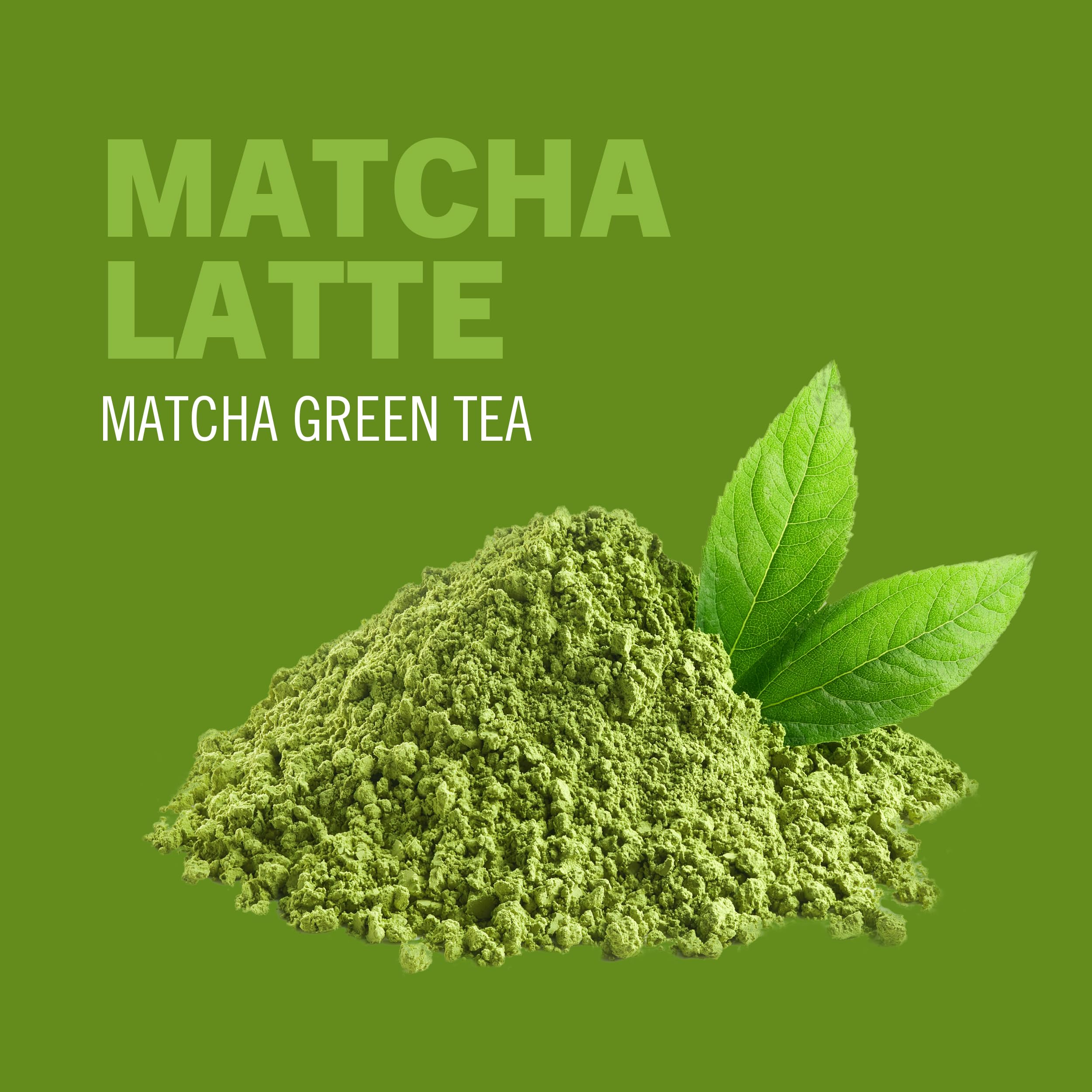 A serene glass of OM Mushroom Superfood Matcha Latte for a mindful moment